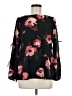 Wilfred 100% Polyester Floral Black 3/4 Sleeve Blouse Size M - photo 1