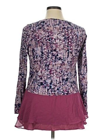 LOGO by Lori Goldstein Long Sleeve Blouse (view 2)