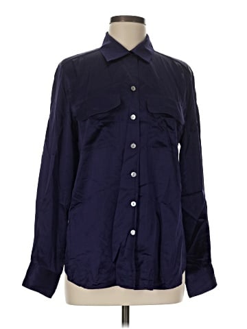 Jones & Co Long Sleeve Silk Top (view 1)