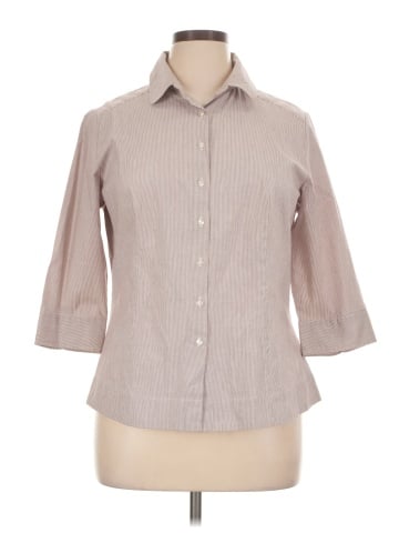 Riders by Lee 3/4 Sleeve Button-Down Shirt (view 1)