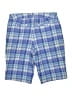 St. John's Bay Plaid Blue Shorts Size 6 - photo 2