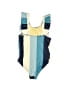 Pink Chicken Graphic Blue One Piece Swimsuit Size 4 - photo 2