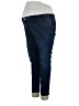 Isabel Maternity Solid Blue Jeans Size 16 - photo 1