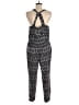 Ann Taylor LOFT Graphic Black Jumpsuit Size M - photo 2