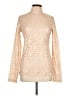 Moda International Tan Long Sleeve Top Size L - photo 1