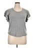 Ann Taylor LOFT Gray Short Sleeve Top Size XL - photo 1