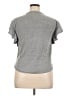 Ann Taylor LOFT Gray Short Sleeve Top Size XL - photo 2