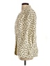 Parentezi 100% Tencel Polka Dots Gold Blazer Size S - photo 5