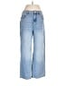 Halara Chevron-herringbone Blue Jeans Size M - photo 1
