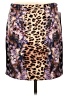 Boston Proper Animal Print Purple Casual Skirt Size 10 - photo 1