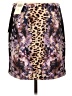 Boston Proper Animal Print Purple Casual Skirt Size 10 - photo 2