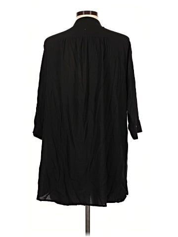 Allen Allen 3/4 Sleeve Button-Down Shirt (view 2)