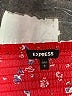 Express 100% Rayon Hearts Red Cocktail Dress Size L - photo 7