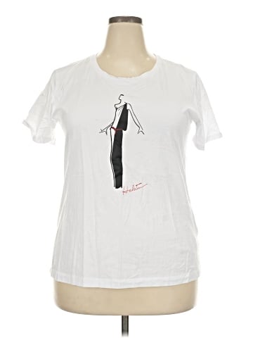 H By Halston Short Sleeve T-Shirt (view 1)