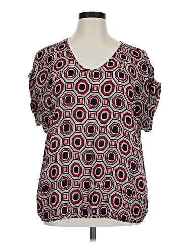 Roz & Ali Short Sleeve Blouse (view 1)