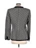 Nina Mclemore Chevron-herringbone Black Blazer Size 8 - photo 2
