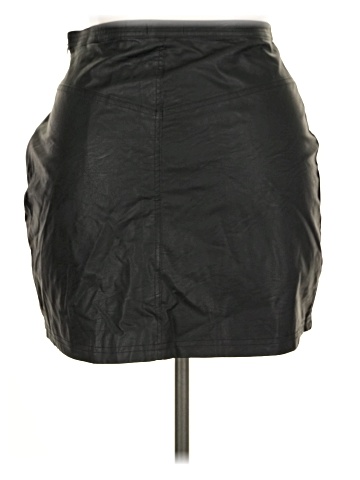 Shinestar Faux Leather Skirt (view 2)