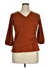 Fred David Orange Brown 3/4 Sleeve Top Size XL - photo 1