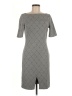 Mango Argyle Gray Casual Dress Size 6 - photo 1
