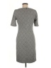 Mango Argyle Gray Casual Dress Size 6 - photo 2