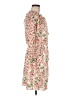 Maison Jules 100% Polyester Floral Ivory Casual Dress Size 6 - photo 4