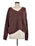 Pink Rose Brown Pullover Sweater Size L - photo 1