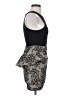 Bebe 100% Polyester Graphic Black Cocktail Dress Size XS - photo 4