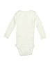 Rabbit Moon 100% Cotton Solid Ivory Long Sleeve Onesie Size 3-6 mo - photo 2