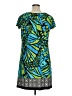 Apt. 9 Print Teal Green Casual Dress Size 1X - photo 2