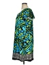 Apt. 9 Print Teal Green Casual Dress Size 1X - photo 5