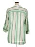 Kasper Stripes Green 3/4 Sleeve Blouse Size XL - photo 2