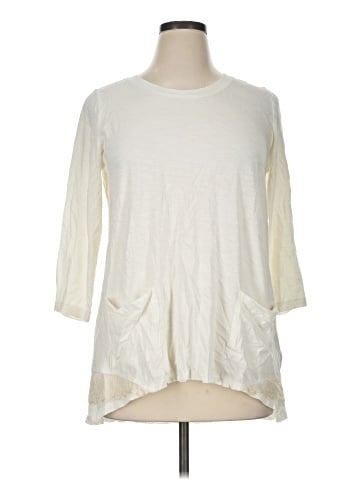 LOGO by Lori Goldstein 3/4 Sleeve Top (view 1)