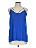 Naked Zebra 100% Polyester Blue Sleeveless Top Size L - photo 1