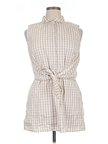 Lafayette 148 New York Sleeveless Button-Down Shirt (view 1)