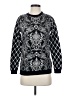 Forever 21 100% Cotton Paisley Black Pullover Sweater Size S - photo 1