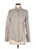 Max Studio Brown Gray Long Sleeve Button-Down Shirt Size M - photo 1