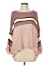 La Miel 100% Acrylic Color Block Pink Pullover Sweater Size S - photo 1