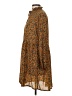 Monki 100% Polyester Print Yellow Casual Dress Size S - photo 5