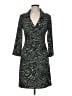 Laundry by Design Animal Print Green Casual Dress Size 8 - photo 1