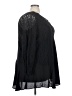 Roaman's 100% Polyester Black Long Sleeve Blouse Size 26 (2X) - photo 4