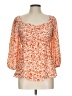Mittoshop 100% Polyester Orange 3/4 Sleeve Blouse Size L - photo 1