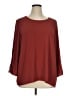 Joan Rivers Burgundy 3/4 Sleeve Top Size XL - photo 1