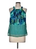 Adiva 100% Polyester Teal Sleeveless Blouse Size M - photo 1