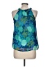 Adiva 100% Polyester Teal Sleeveless Blouse Size M - photo 2