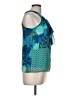 Adiva 100% Polyester Teal Sleeveless Blouse Size M - photo 4