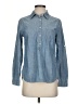 Gap Outlet Blue Long Sleeve Button-Down Shirt Size XS - photo 1