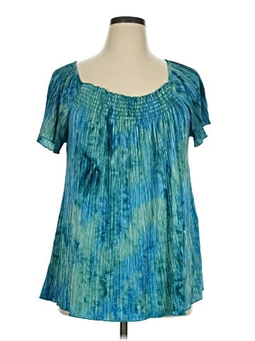 Essentials Short Sleeve Blouse (view 1)