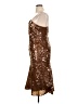 Halston 100% Polyester Brown Cocktail Dress Size 14 - photo 5