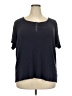 Fashion Bug Black Short Sleeve Top Size 30 - 32 - photo 1