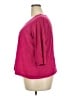 Basic Editions 100% Cotton Pink 3/4 Sleeve Top Size 3X - photo 5